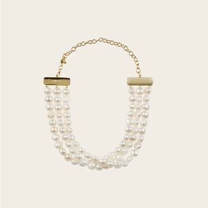 Cult Gaia “Nora” pearl choker necklace